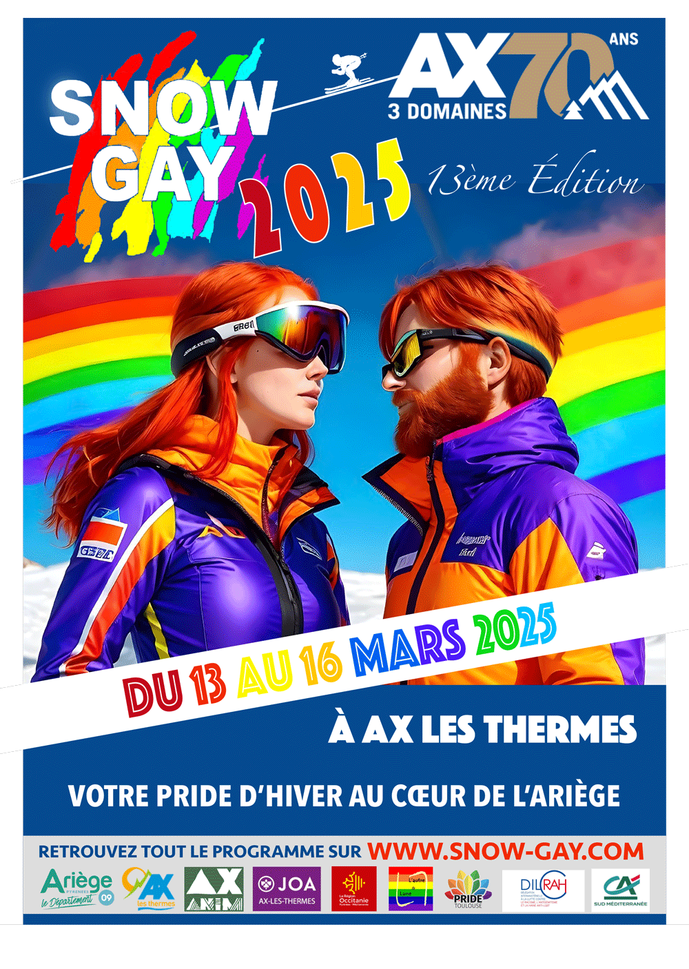 affiche snow gay 2025